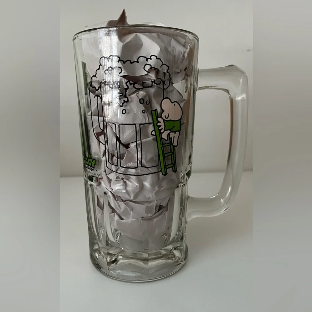 Vintage 1981 Ziggy Glass Large Marathon Mug